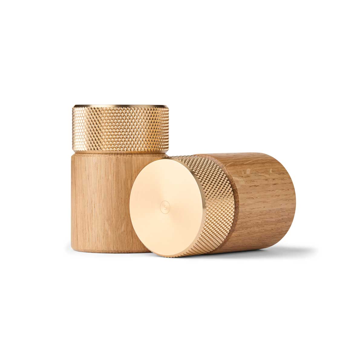Sina Salt and Pepper Mill oak/ brass