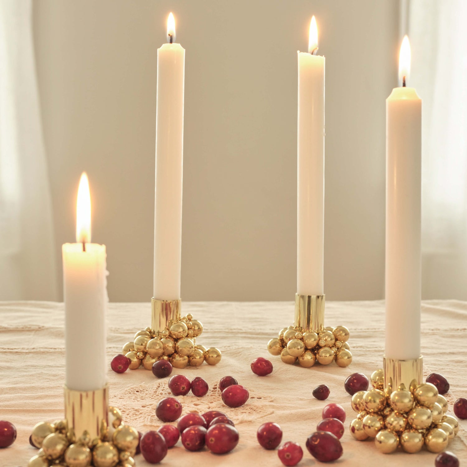 Molekyl candlelight 4 brass