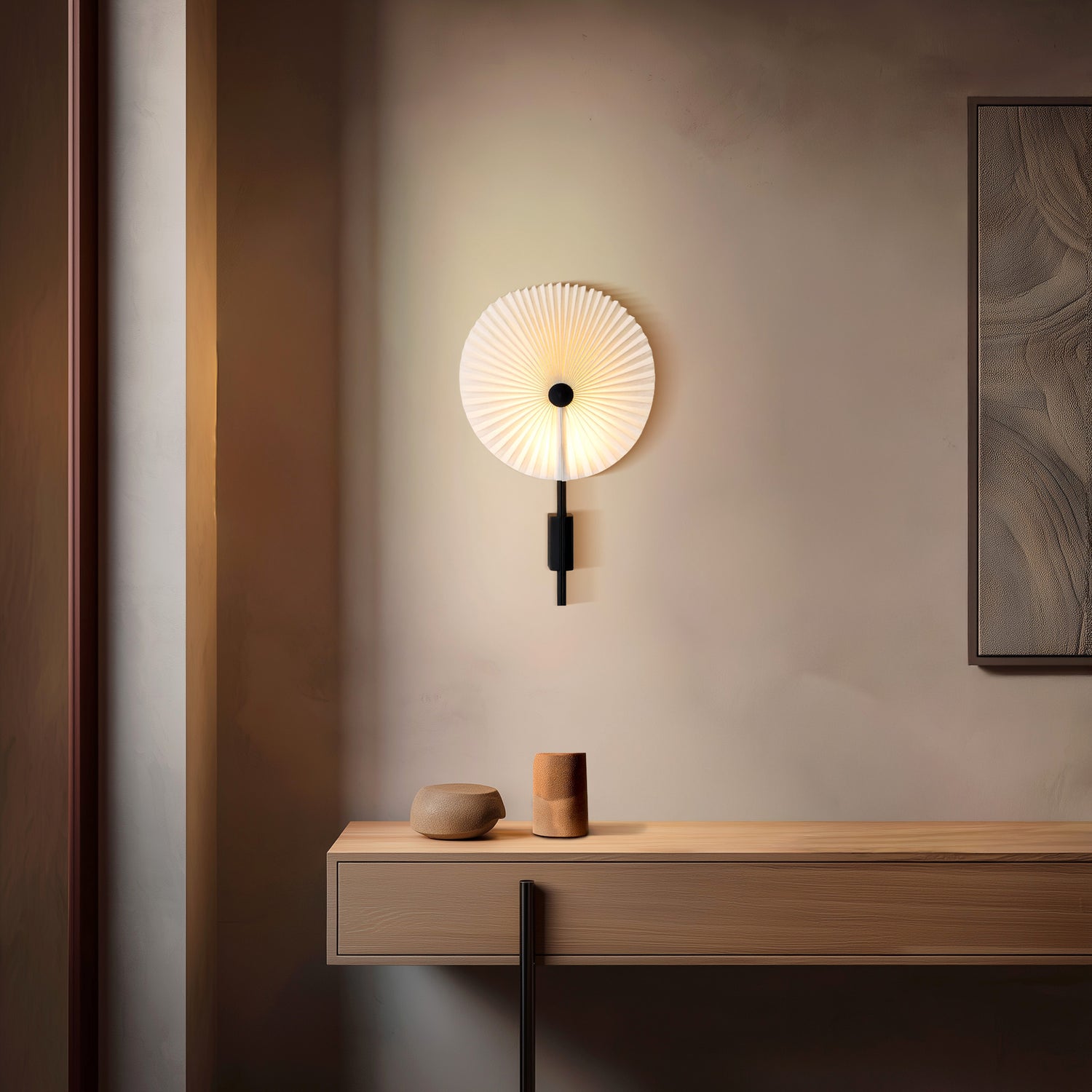 Liris wall lamp black