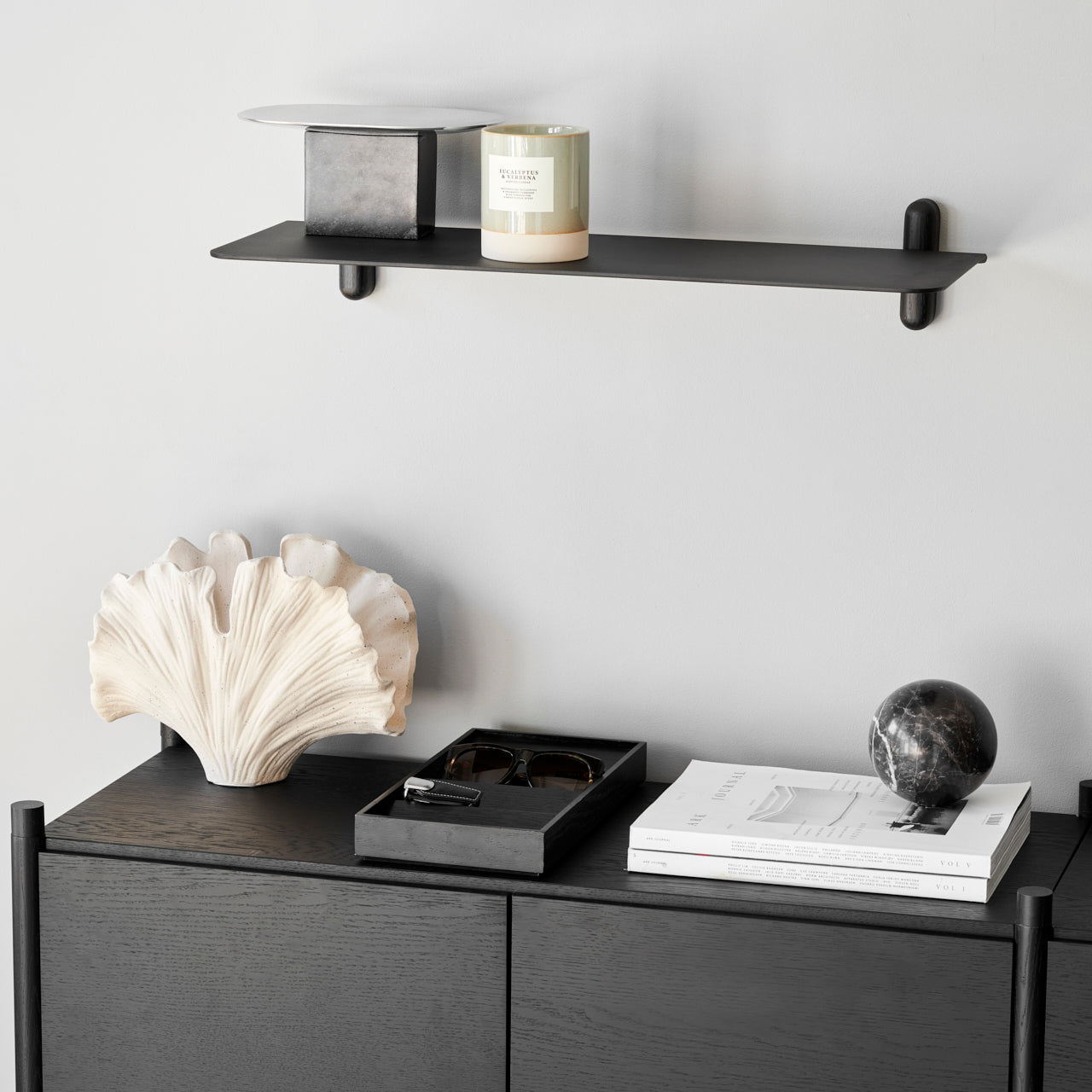 Nivo shelf large G black ash/ black