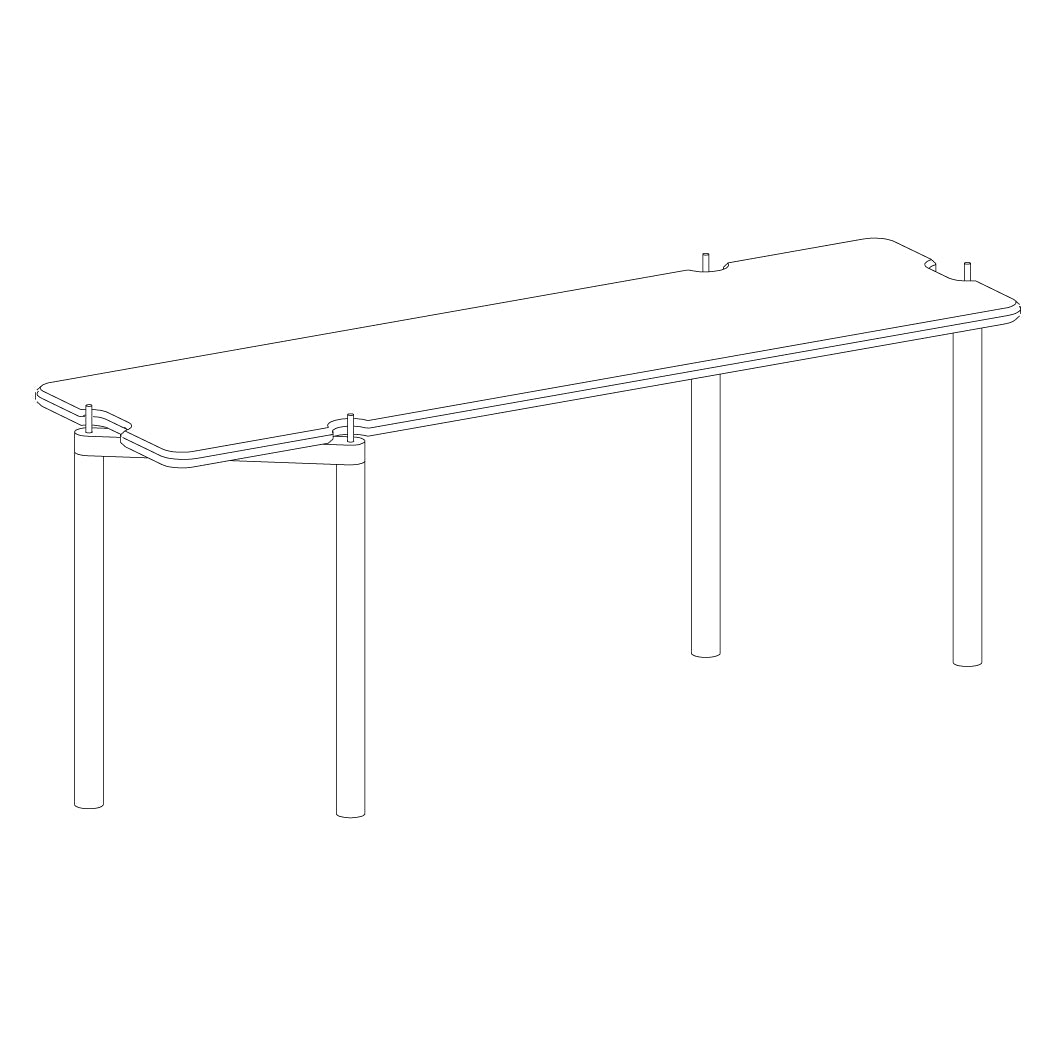 Invi bookcase black ash