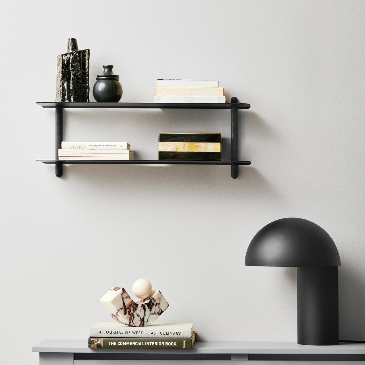 Nivo shelf F black ash/ black