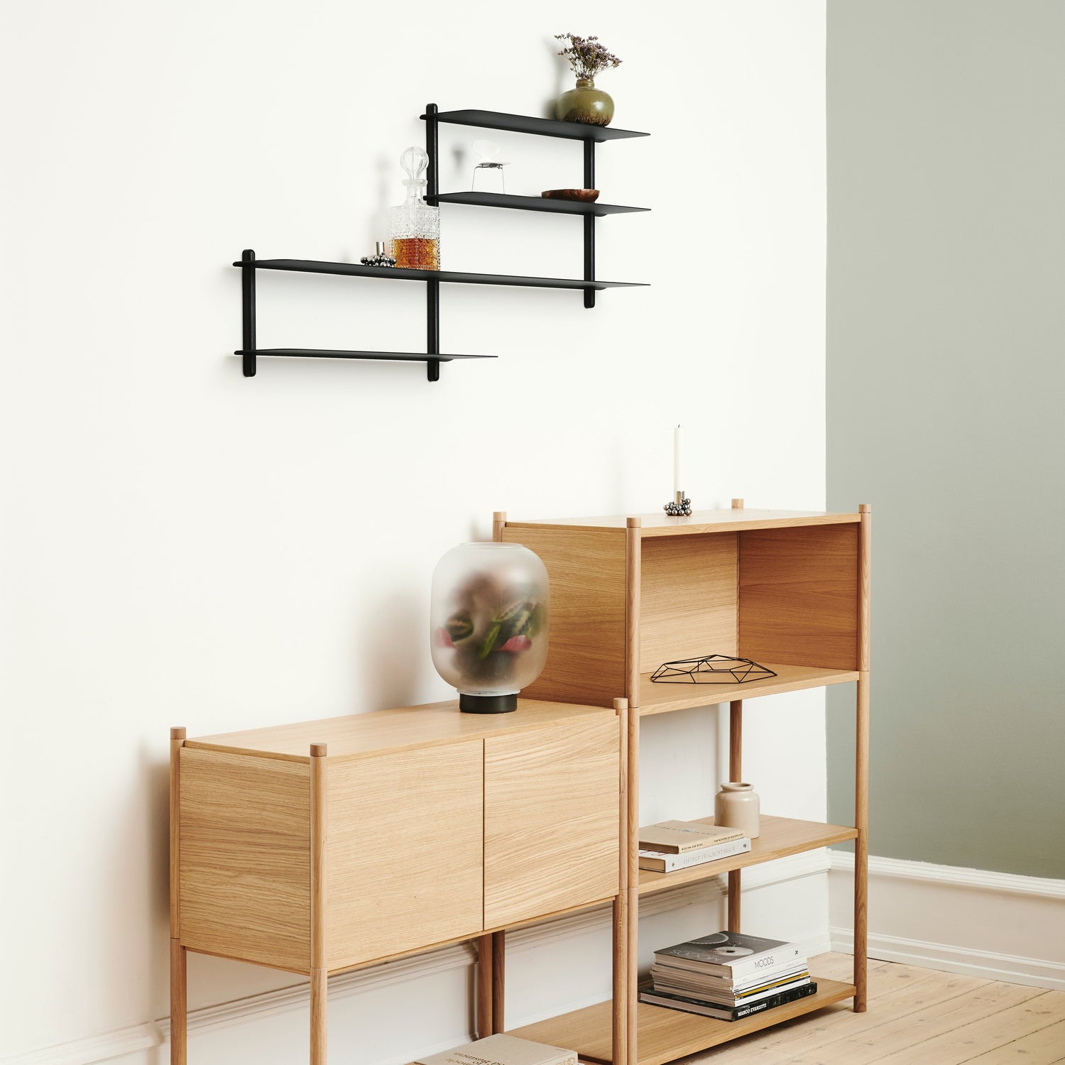 Nivo shelf B black ash/ black