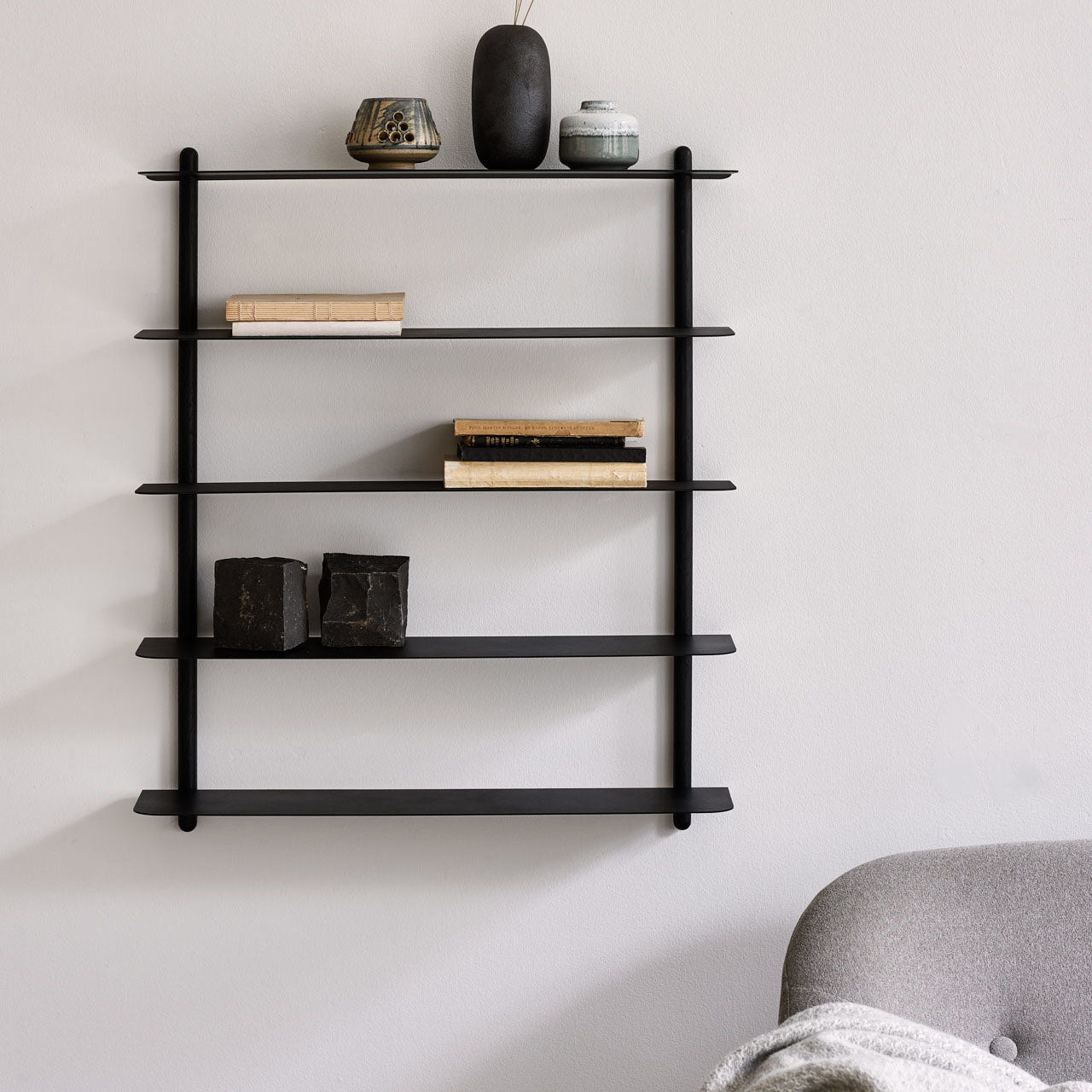 Nivo shelf E black ash/ black