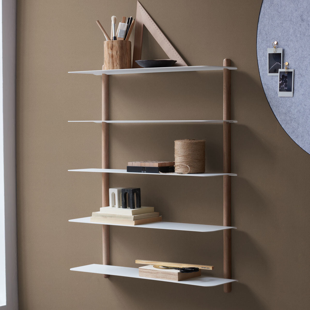 Nivo shelf E light oak/ white